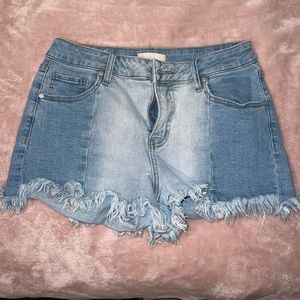 Boutique High Waisted Denim Jean Shorts